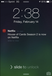 brief push notification